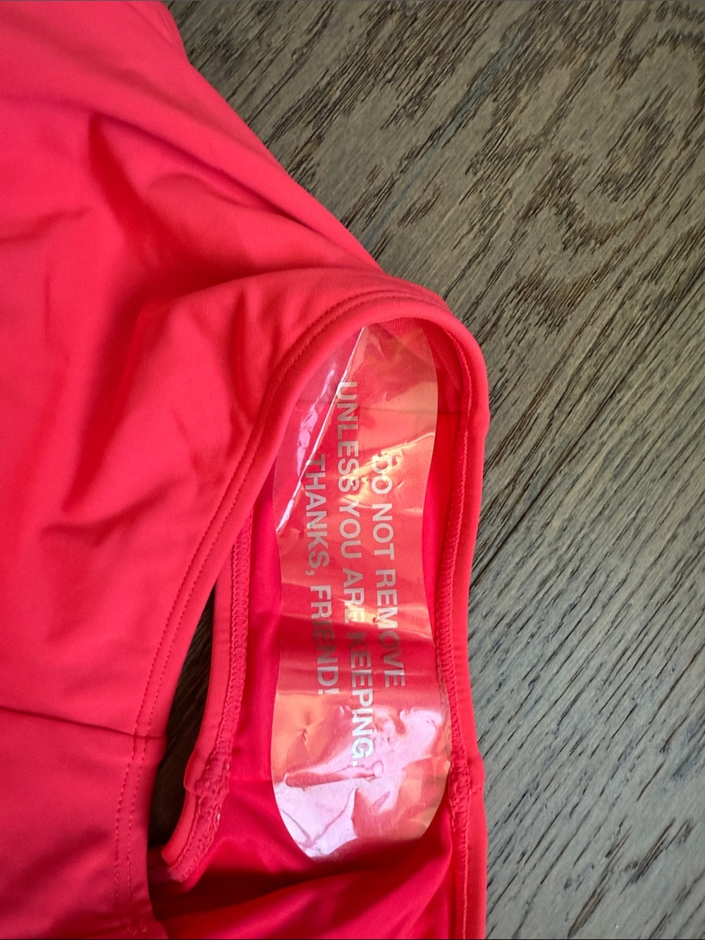 NWT Sleeveless Surfy swimsuit, Hot Coral, Large Short torso - Picture 9 of 9